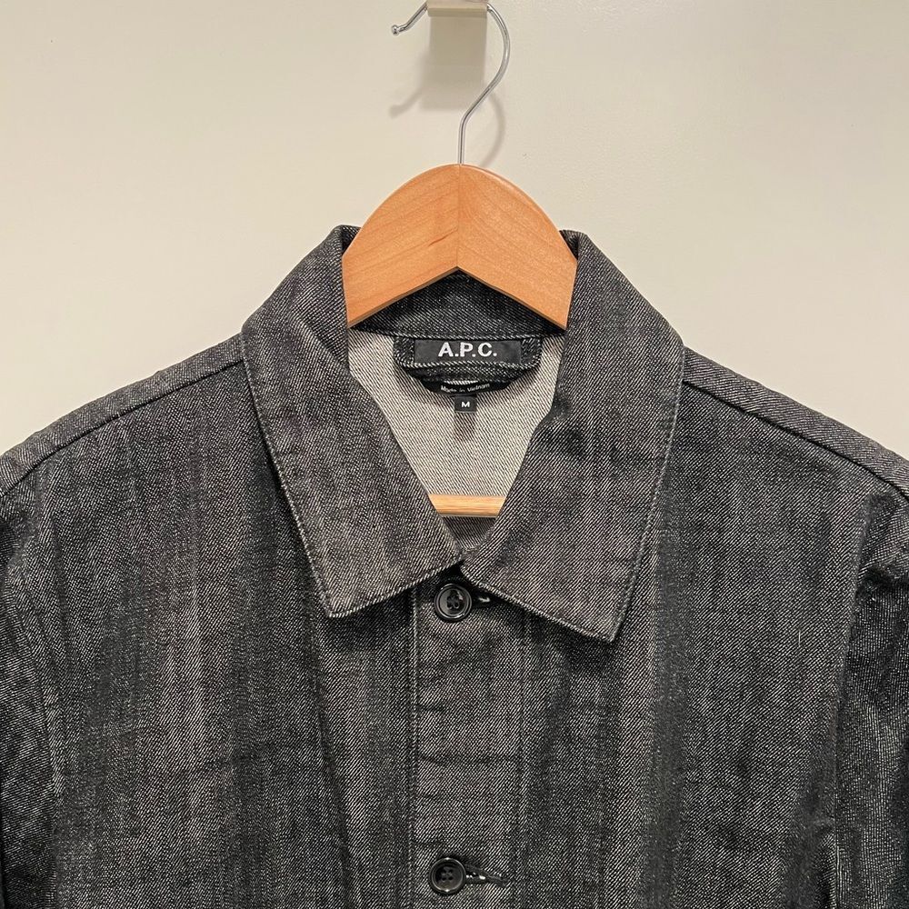 A.P.C. - Denim Chore Coat Medium - Black - Picture 4 of 9